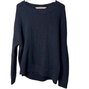 Athleta black long knit sweater size M